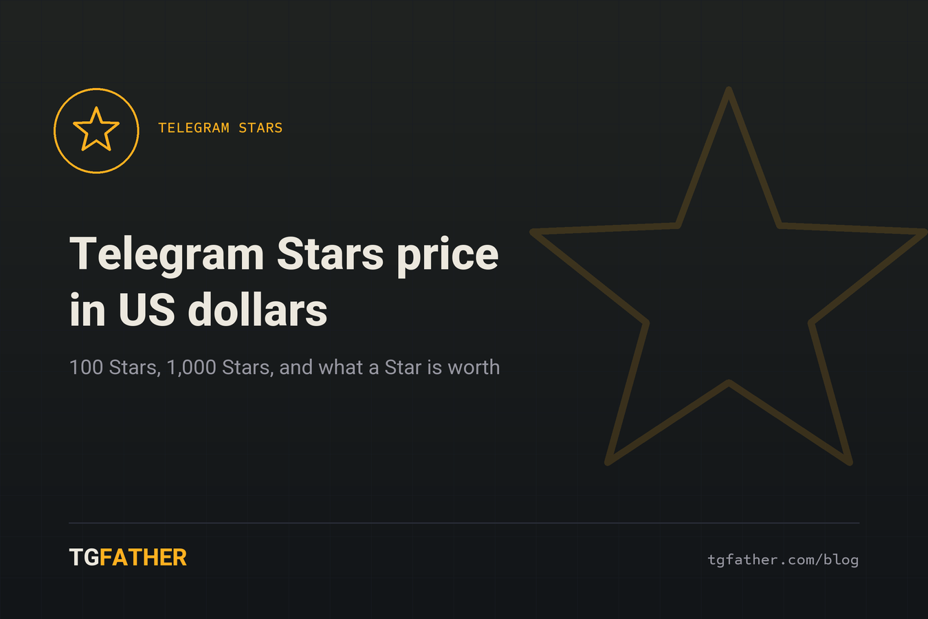 Telegram Stars price per pack in USD compared with the creator withdrawal value