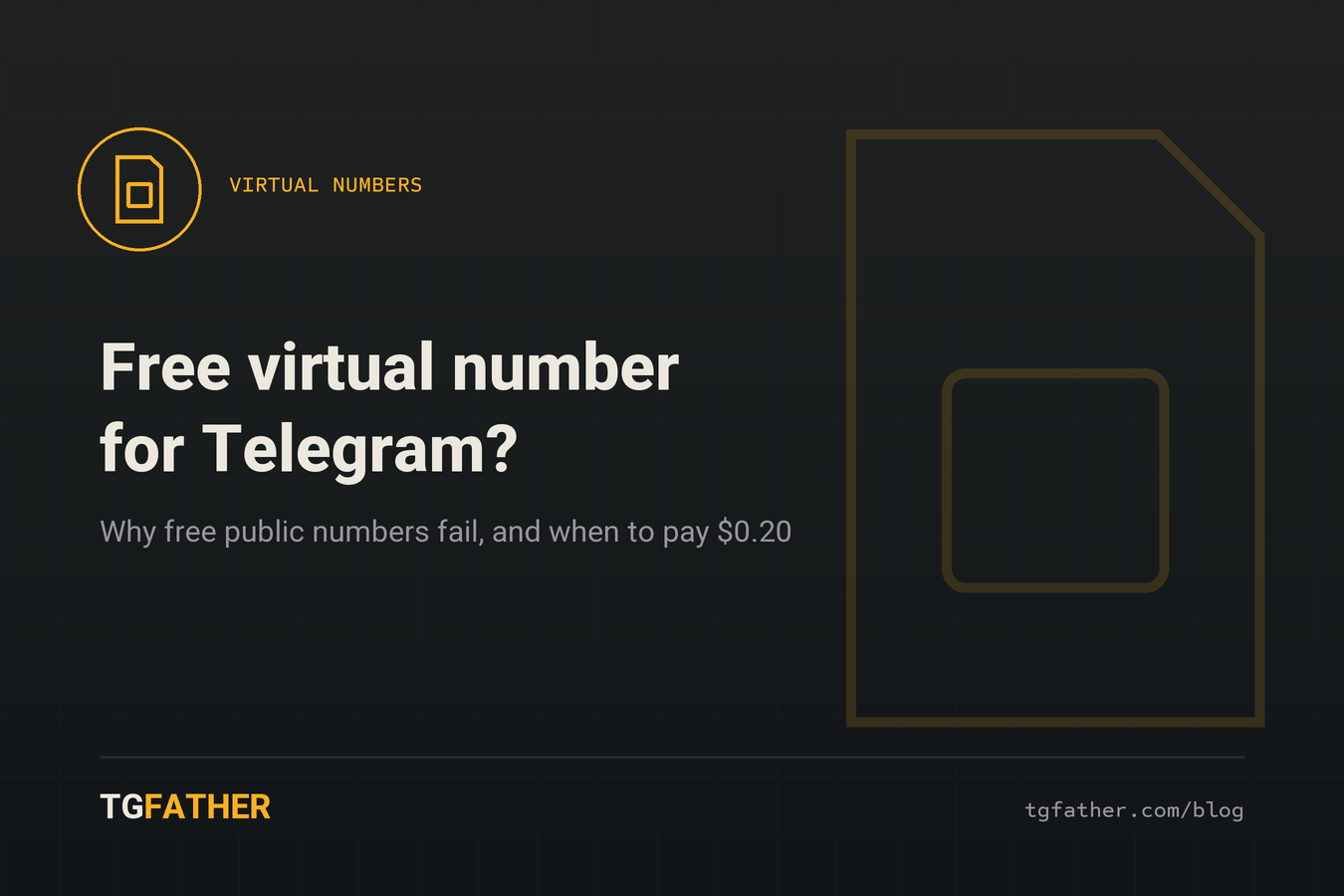 Virtual number for Telegram free vs a private one-time number for the SMS code